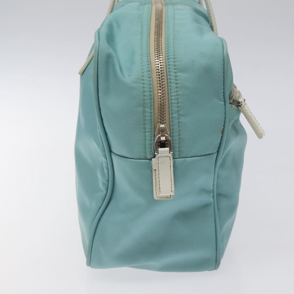 PRADA Hand Bag Nylon Blue Silver Auth 121844 - Picture 3 of 16